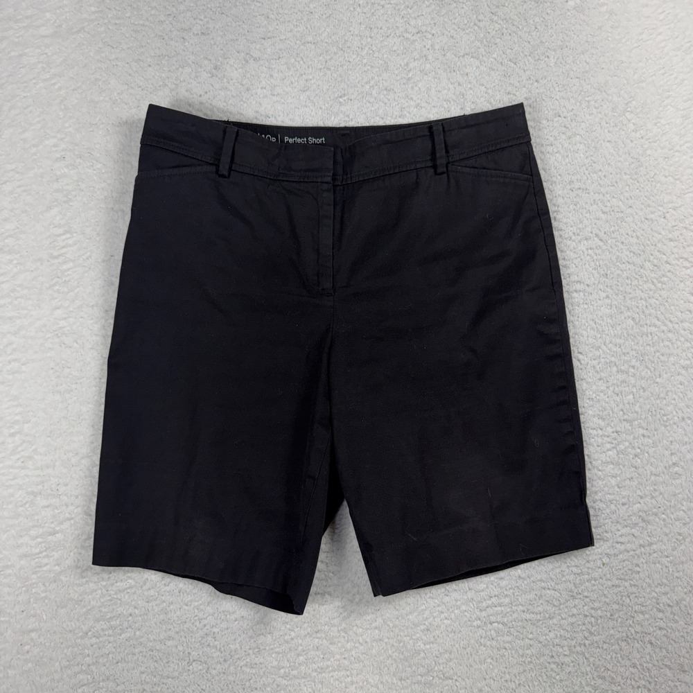 Talbots Women’s Perfect Short Chino Shorts 10p (32.5x9) Black Blend Stretch